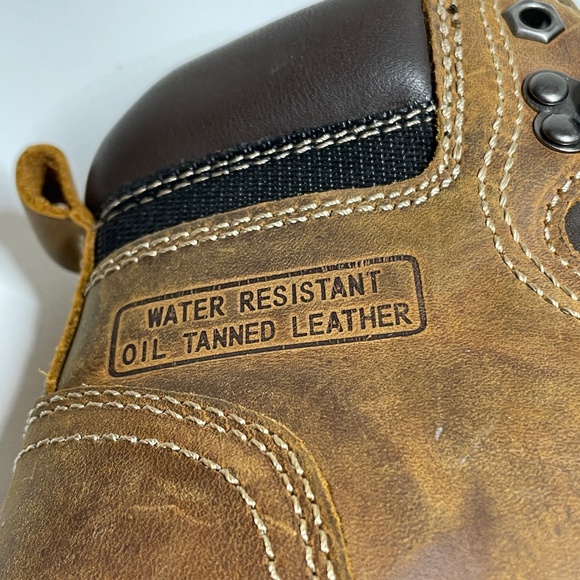 Ad Tec Boots Womens 8 Work Boots Safety Steel Toe Brown Ankle Top ASTM F-2413 - Picture 10 of 15